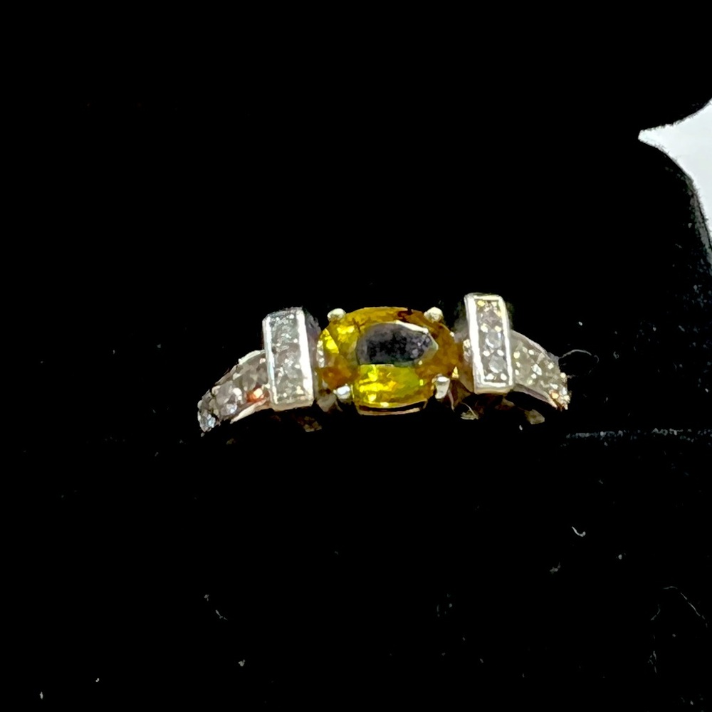 995 sterling silver with zircon and color change topaz
